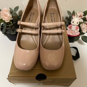 Call It Spring Nude Double Strapped Mary Jane’s